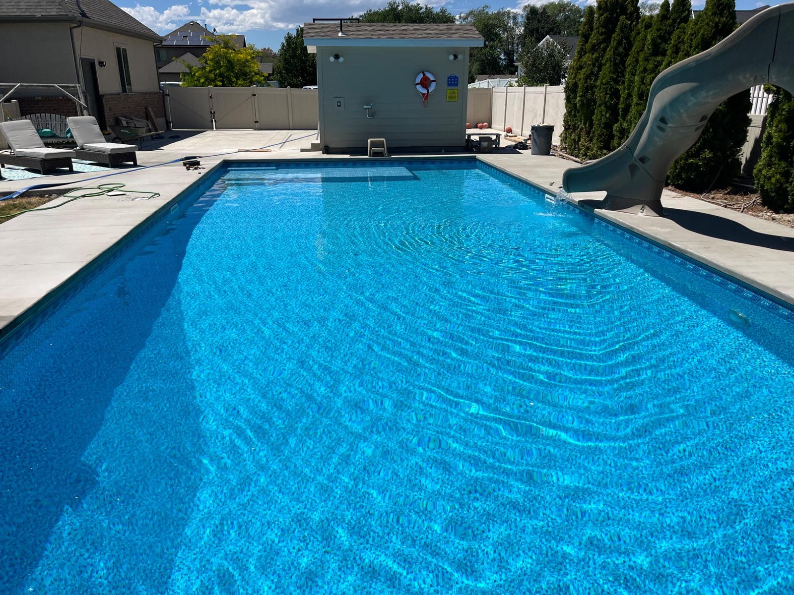 Finished pool project by Crossley Pools & Construction